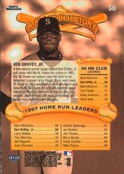 1998 Sports Illustrated Then and Now #50 Ken Griffey Jr. Back