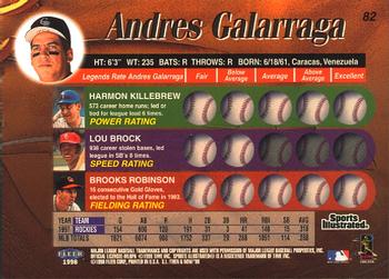 1998 Sports Illustrated Then and Now #82 Andres Galarraga Back