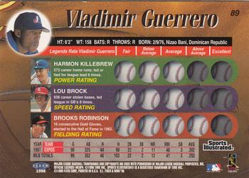 1998 Sports Illustrated Then and Now #89 Vladimir Guerrero Back