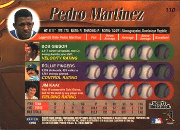 1998 Sports Illustrated Then and Now #110 Pedro Martinez Back