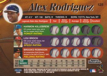 1998 Sports Illustrated Then and Now #125 Alex Rodriguez Back