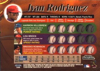 1998 Sports Illustrated Then and Now #127 Ivan Rodriguez Back