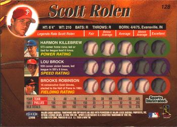 1998 Sports Illustrated Then and Now #128 Scott Rolen Back