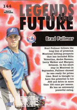 1998 Sports Illustrated Then and Now #144 Brad Fullmer Back