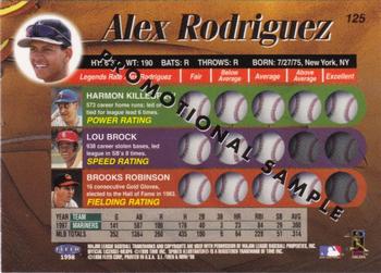 1998 Sports Illustrated Then and Now #125 Alex Rodriguez Back