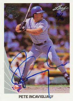 2015 Leaf 25th Baseball - Buyback Autographs #231 Pete Incaviglia Front