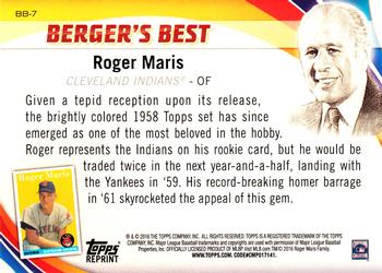 2016 Topps - Berger's Best (Series 1) #BB-7 Roger Maris Back
