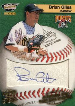 2000 Pacific Revolution - MLB Game Ball Signatures #14 Brian Giles  Front