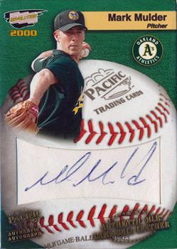 2000 Pacific Revolution - MLB Game Ball Signatures #15 Mark Mulder  Front