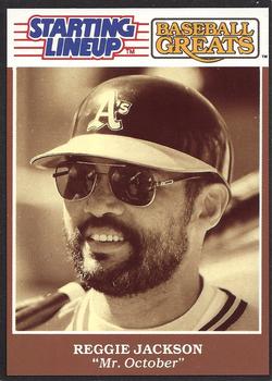 1989 Kenner Starting Lineup Cards Baseball Greats #4121145000 Reggie Jackson Front