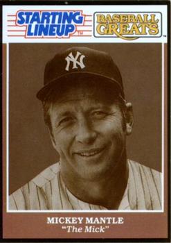 1989 Kenner Starting Lineup Cards Baseball Greats #4121127000 Mickey Mantle Front