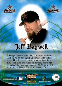 2000 Pacific Revolution - On Deck #10 Jeff Bagwell  Back