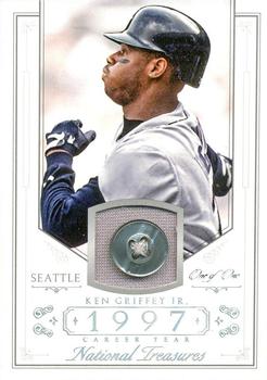 2015 Panini National Treasures - Career Year Prime Button #103 Ken Griffey Jr. Front
