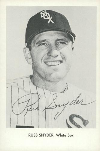 1968 Sports Service Chicago White Sox #NNO Russ Snyder Front
