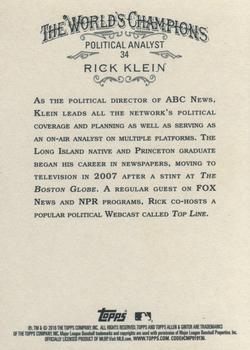 2016 Topps Allen & Ginter #34 Rick Klein Back