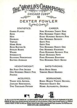 2016 Topps Allen & Ginter #68 Dexter Fowler Back