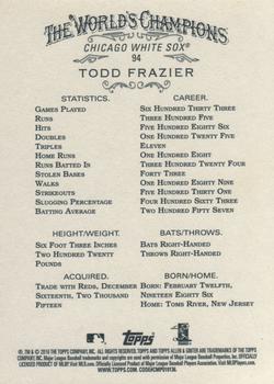 2016 Topps Allen & Ginter #94 Todd Frazier Back