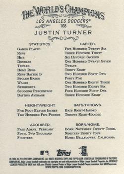 2016 Topps Allen & Ginter #108 Justin Turner Back