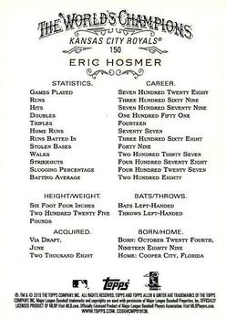 2016 Topps Allen & Ginter #150 Eric Hosmer Back