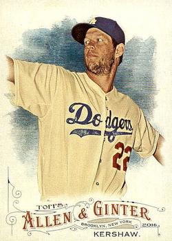 2016 Topps Allen & Ginter #299 Clayton Kershaw Front