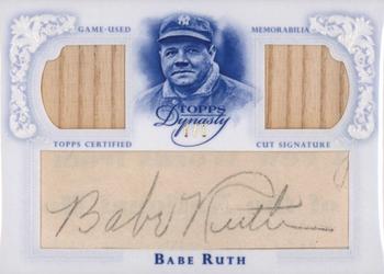 2015 Topps Dynasty - Cut Signature Dual Relic Legends #DRLC-BR Babe Ruth Front