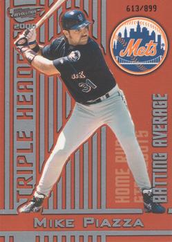 2000 Pacific Revolution - Triple Header Silver #7 Mike Piazza  Front