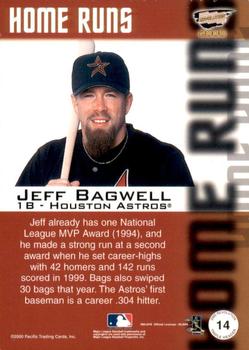 2000 Pacific Revolution - Triple Header Silver #14 Jeff Bagwell  Back