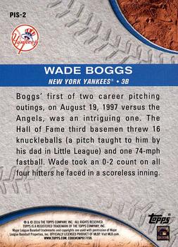2016 Topps - Pressed Into Service #PIS-2 Wade Boggs Back