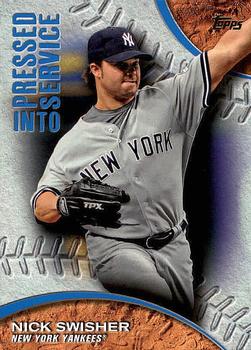 2016 Topps - Pressed Into Service #PIS-10 Nick Swisher Front