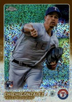 2015 Topps Chrome Update - Gold Refractor #US102 Chi Chi Gonzalez Front
