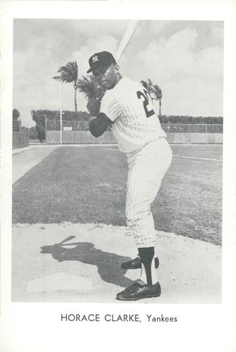 1968 Sports Service New York Yankees #NNO Horace Clarke Front