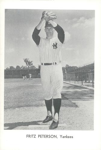 1968 Sports Service New York Yankees #NNO Fritz Peterson Front