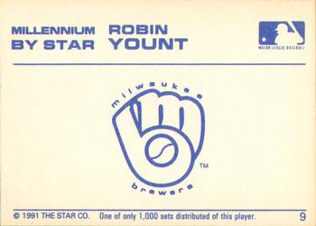 1991 Star Millennium #9 Robin Yount Back