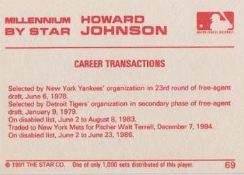 1991 Star Millennium #69 Howard Johnson Back