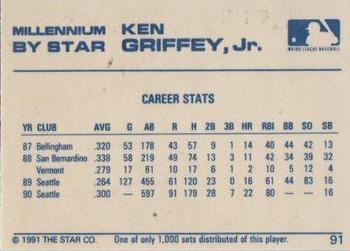 1991 Star Millennium #91 Ken Griffey, Jr. Back
