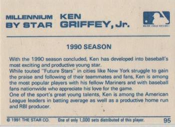 1991 Star Millennium #95 Ken Griffey, Jr. Back
