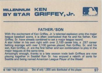 1991 Star Millennium #97 Ken Griffey, Jr. Back