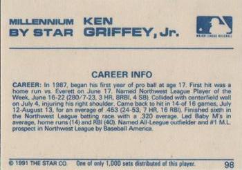 1991 Star Millennium #98 Ken Griffey, Jr. Back