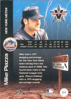 2000 Pacific Vanguard - High Voltage #24 Mike Piazza  Back