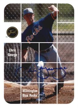 2001 Just Stuff Autographs #BA.14 Chris George Front