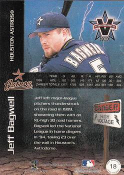 2000 Pacific Vanguard - High Voltage Holographic Silver #18 Jeff Bagwell  Back
