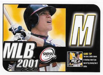 2000 Upper Deck MVP - MLB 2001 Sweepstakes #M M Front