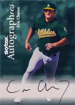 2000 SkyBox - Autographics #NNO Eric Chavez  Front
