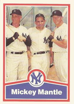 1989 CMC Mickey Mantle Baseball Card Kit #10 Mickey Mantle / Yogi Berra / Roger Maris Front
