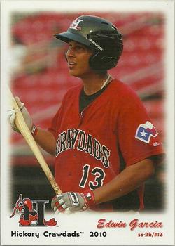 2010 Grandstand Hickory Crawdads #NNO Edwin Garcia Front