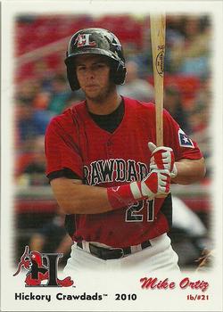 2010 Grandstand Hickory Crawdads #NNO Mike Ortiz Front