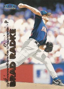 1999 Fleer Tradition White Rose Collectibles Diecast Cards #9 Brad Radke Front