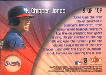 2000 SkyBox - Preeminence #9P Chipper Jones  Back