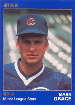 1990 Star Gold #154 Mark Grace Front
