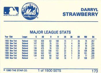 1990 Star Gold #173 Darryl Strawberry Back